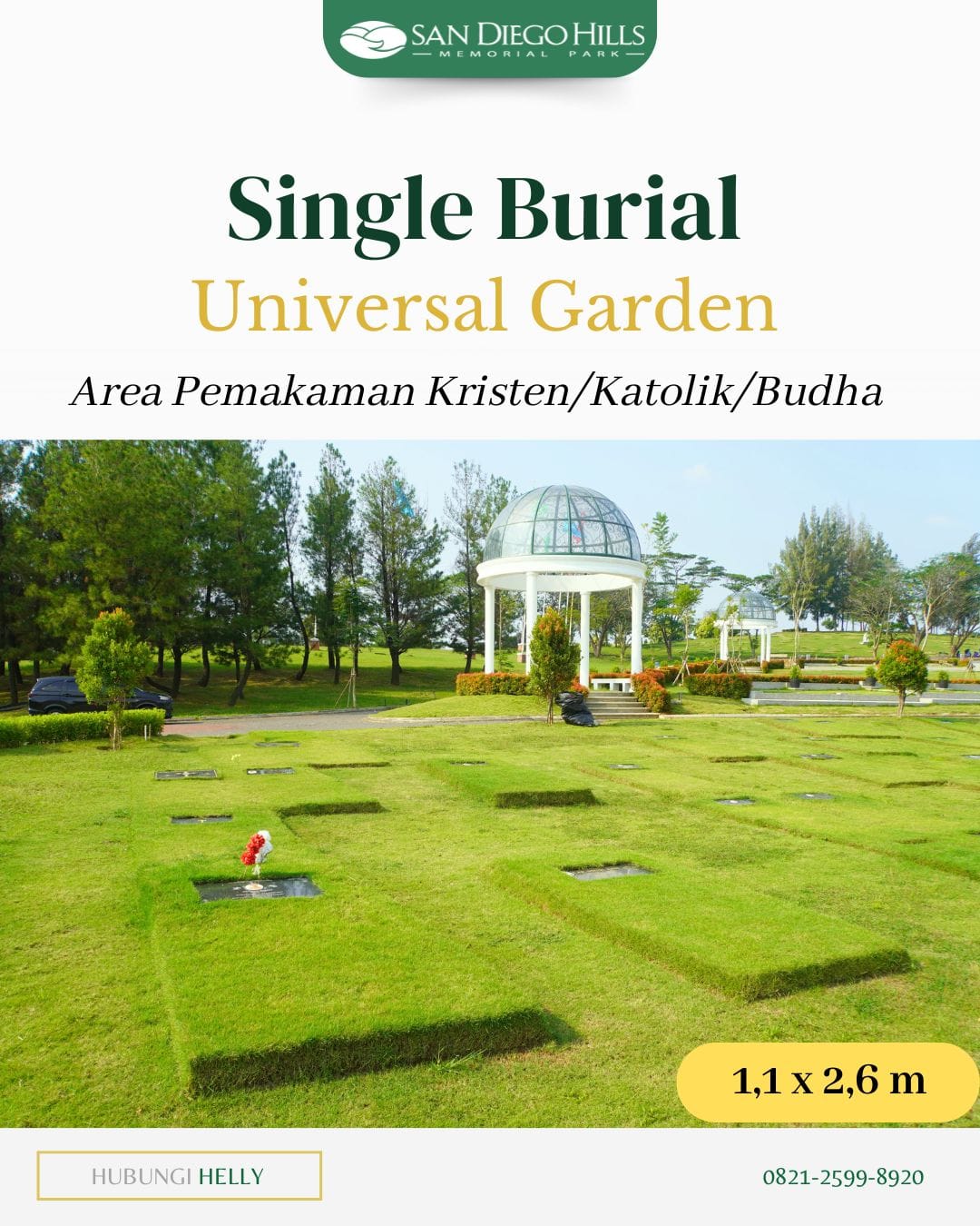 Makam Single Burial San Diego Hills